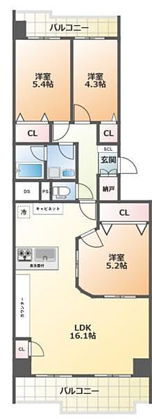 間取りを拡大表示
