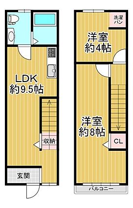 間取り：2LD...
