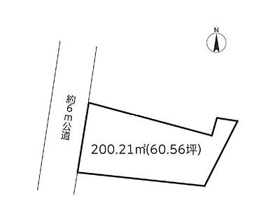 区画図：土地面積200.21平米