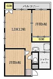 ナンシーコーポ大分の間取図画像