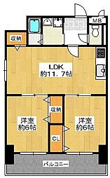 間取図画像 2LDK