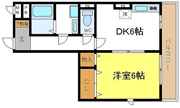 マックジェネシス ｜大阪府大阪市平野区加美東４丁目(賃貸マンション1DK・1階・35.75㎡)の写真 その2