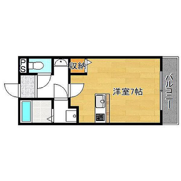 West Land K ｜大阪府大阪市平野区加美北９丁目(賃貸マンション1R・2階・21.40㎡)の写真 その2