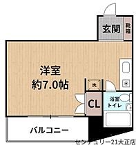 大阪府大阪市大正区小林西１丁目（賃貸マンション1R・5階・14.00㎡） その2