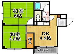 間取図画像 2DK