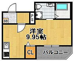 セニャリブロ 1階1Kの間取り
