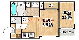 間取図画像 1LDK