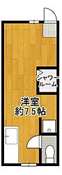 コーポスエヒロ 1Kの間取図画像