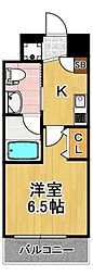 InTheTaishoResidence 1Kの間取図画像