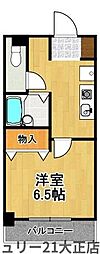 ル・パンタン 1Kの間取図画像