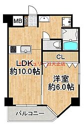 エトワール山村 1LDKの間取図画像