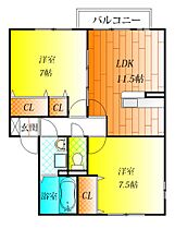 コンフォヴェールC棟  ｜ 大阪府羽曳野市高鷲７丁目44（賃貸アパート2LDK・1階・62.10㎡） その2