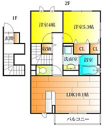 間取図画像 2LDK
