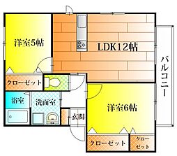 間取図画像 2LDK