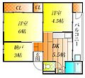 JP羽曳野レジデンス4階3.8万円