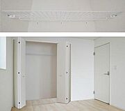 同住宅メーカーの分譲住宅、施工例です。シンプルデザインの建具。居室ドアからクローゼット扉までトータルデザインでコーディネートすることにより、室内に落ち着きと安らぎを与えてくれます。