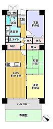 香里ケ丘セントポリア2号棟 3LDKの間取図画像