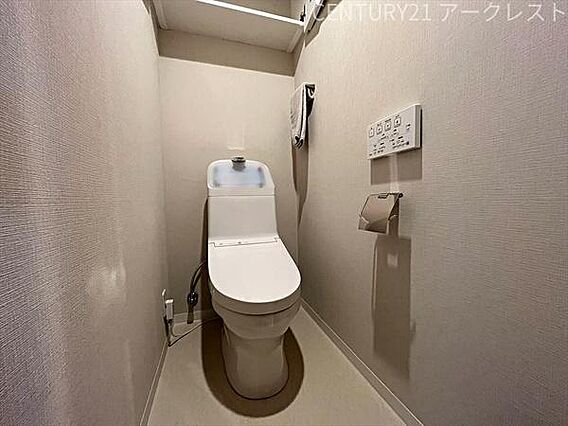 シンプルな内装...
