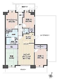 間取図画像 3SLDK