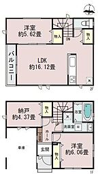 2号棟中区新築戸建　ビルトイン車庫　納戸