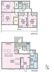 1号棟横須賀市新築戸建 3台駐車可 WIC 角地