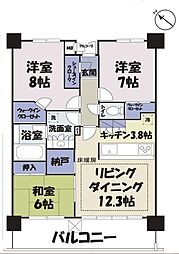 間取図画像 3LDK