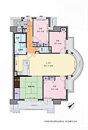 ハイネスヴェルデ岸和田 4LDKの間取図画像