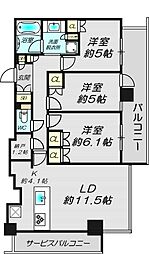 間取図画像 3LDK