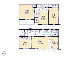 八潮市浮塚 新築一戸建て 3期