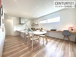 猫と暮らす家〜本郷3丁目新築戸建て〜 3LDKのリビング/ダイニング