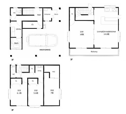間取り 武蔵村山市大南3丁目
