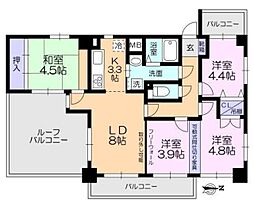 ルミナス小平弐番館 4LDKの間取り