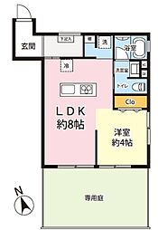 マンション西荻窪 1LDKの間取図画像