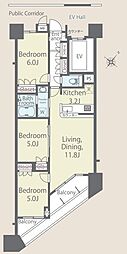 センチュリーひばりが丘コンフォートアリーナ 3LDKの間取図画像