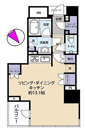 広々としたワン...