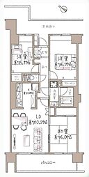 稲城パークホームズ 3LDKの間取図画像