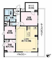 オープンレジデンシア吉祥寺本町テラス 3LDKの間取図画像