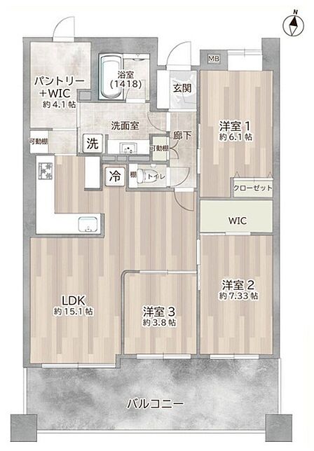 使いやすいスタンダードなプラン、無駄を少なくし有効に使えるスペースをできる限り多く設けました