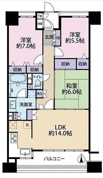 間取りを拡大表示
