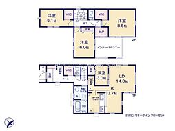 川越市かすみ野第3期　新築分譲住宅　全2棟　2号棟