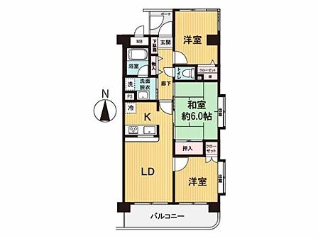 【リフォーム済み3LDK】陽当り良好な3階部分・南東角部屋。対面式キッチンを配したLDK!隣接した和室はキッズスペースにもおすすめ。