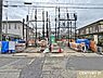 その他：基礎工事を終え、足場が組まれました。これから建物の工事が本格的に進んでいきます。