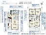 間取り：子育て家族にピッタリ3（4）LDK。2WIC、パントリー、リネン収納付き！フレキシブルルーム仕様で、子どもの成長に合わせて1部屋を将来2部屋に分割可能。
