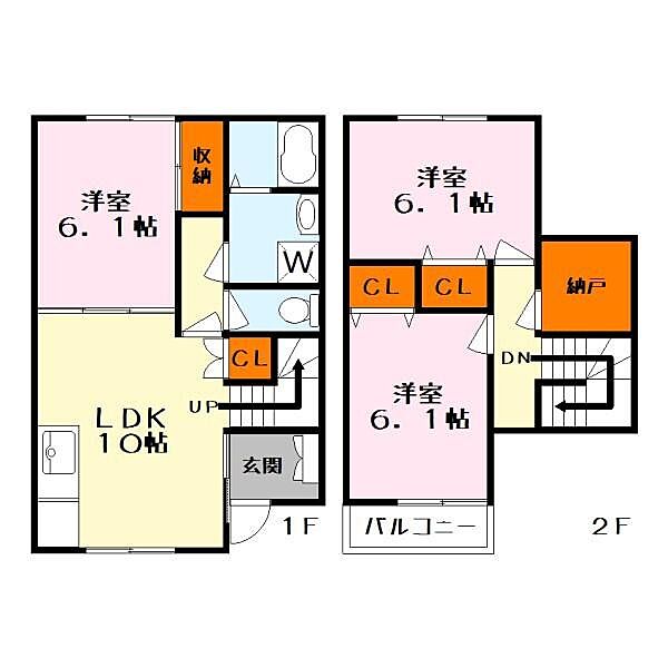 さくら160 ｜滋賀県守山市今宿１丁目(賃貸アパート3SLDK・2階・74.70㎡)の写真 その2