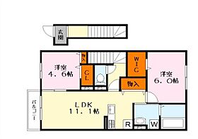 フラン瀬田　B棟  ｜ 滋賀県大津市大萱５丁目（賃貸アパート2LDK・2階・59.57㎡） その2