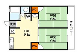 ハイム光栄  ｜ 滋賀県栗東市御園（賃貸アパート2DK・2階・41.31㎡） その2