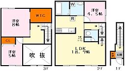 サンビオーズ 2階3LDKの間取り