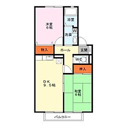 ピアーチェイマイ 2DKの間取図画像