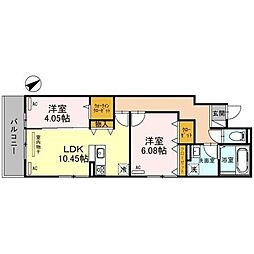 Lazlazo Esy 2LDKの間取図画像