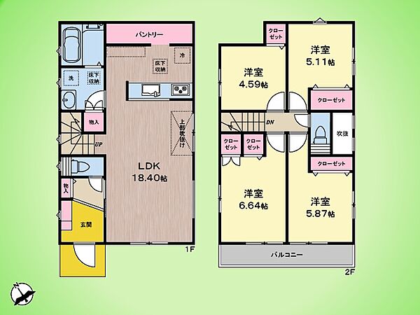 間取りを拡大表示